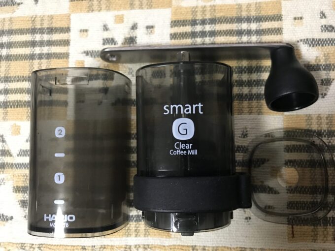 HARIO(ハリオ) コーヒーミル・スマートG 透明ブラック MSG-2-TB