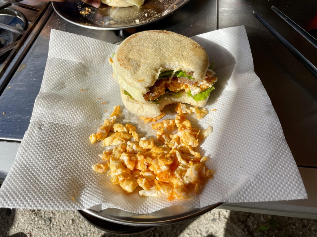 フライドポテトとハンバーガー